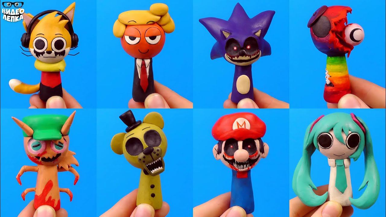 Лепим СПРУНКИ ОС Sprunki OC Видео Лепка Часть 2 смотреть онлайн