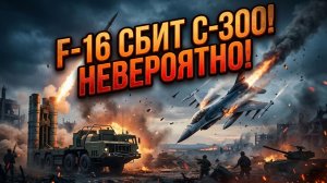 ⚔️ 🇺🇸 🇷🇺 Прямое попадание: российский С-300 впервые сбил американский F-16