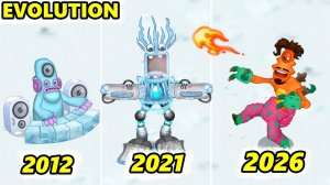 Остров Холода, но Добавляется По Одному Монстру -  My Singing Monsters