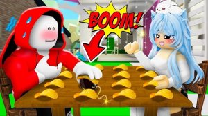 Джей Джей, не ешь чип с бомбой! Анимация Роблокс