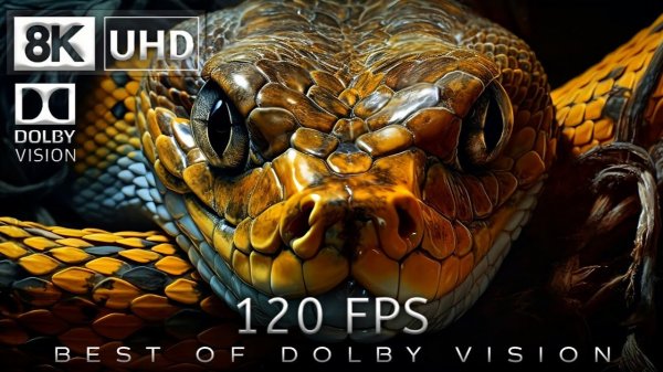 Красочный Животный Мир 8K Video Ultra HD 120 | Best of Dolby Vision 8K 120fps