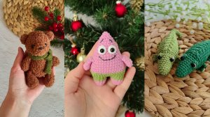 Много вязаных брелоков, снова пробую Ализе Софти, покупки