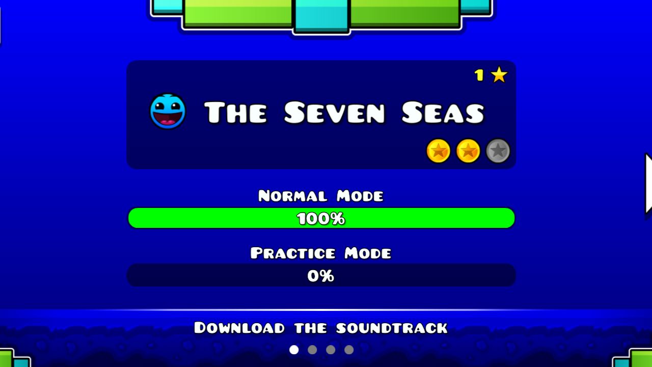The Seven Seas - прохождение уровня в гд. #гд #Geometrydash
