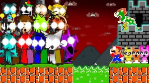 👹Марио и обычные Спрунки против Всех персонажей Спрунки Пибби