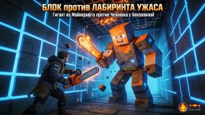 ARBS: Блок против Лабиринта Ужаса! 🔥⛓ Гигант из Майнкрафта против Человека с Бензопилой!