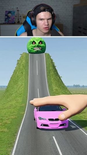 ГИГАНТСКАЯ Рука Против Разных Машин!😳🚗 #shorts #шортс #челлендж #прикол #юмор #мем #рофл #пранк