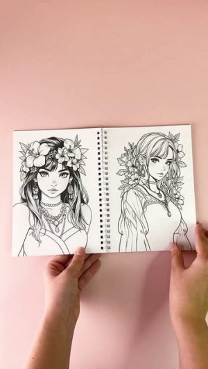 РАСКРАСКА-АНТИСТРЕСС. ДЕВУШКИ. Flower Girls. Girls & Cats