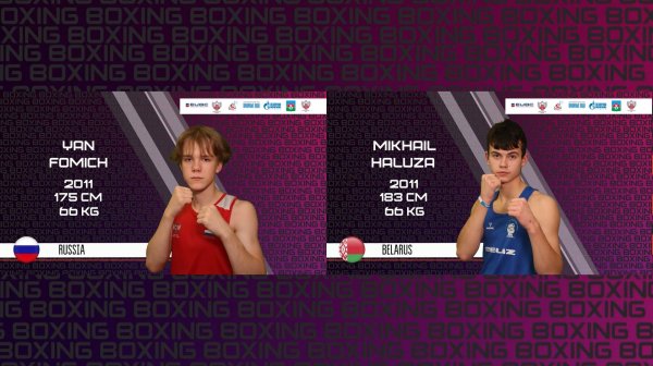 Preliminary fights. Fomich Yan vs Galuza Mikhail