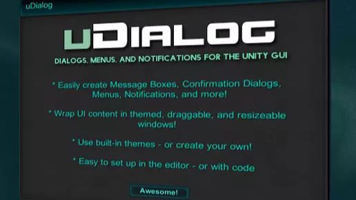Asset Unity - uDialog (Диалог)