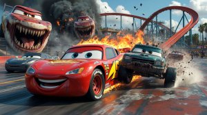 Молния Маквин в смертельной гонке!   Губка Боб тащит золото,куда ведёт таинственный портал?