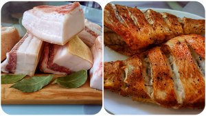 СОЛЮ ВКУСНОЕ САЛО 🥓 РЕЦЕПТ ПРИГОТОВЛЕНИЯ РЫБЫ 🐠 В АЭРОГРИЛЕ 🐟