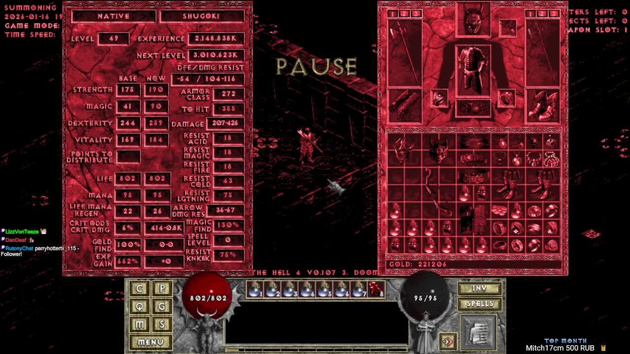 Diablo The Hell 4 | Ironman. Без смертей! Shugoki