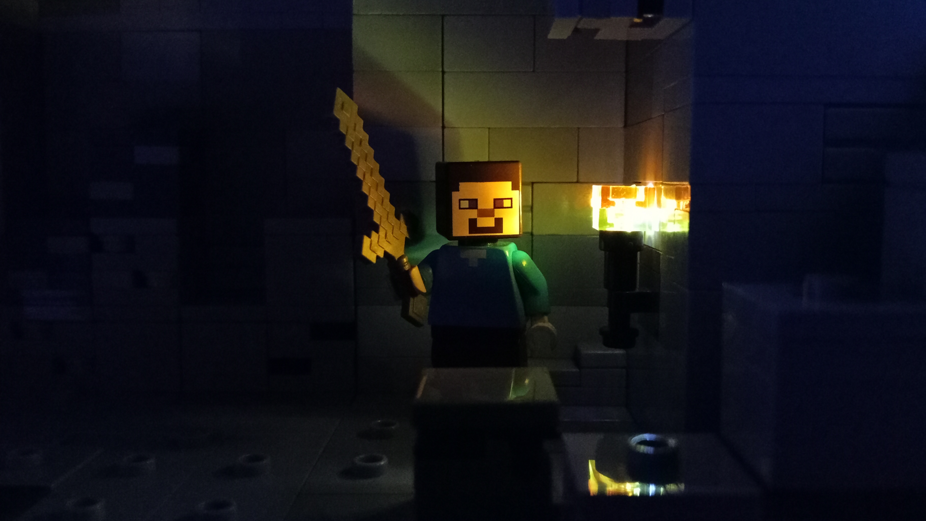 Lego Minecraft: Сон Шахтёра; жуткое видео; Stop Motion анимация