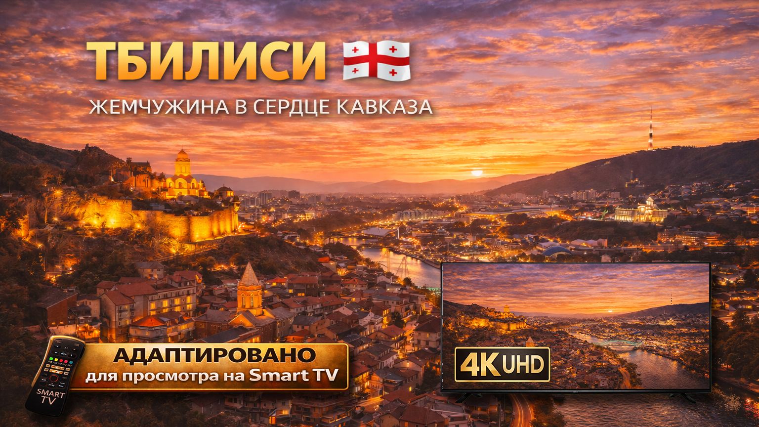 Тбилиси. Грузия | Видео в 4К (UHD) смотреть онлайн