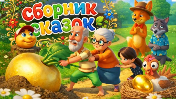Сборник Русских Народных Сказок Мультики для малышей🐥Репка, Колобок и Курочка Ряба 🎶