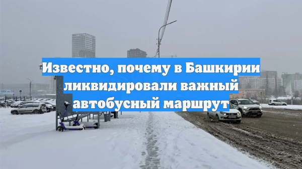Известно, почему в Башкирии ликвидировали важный автобусный маршрут