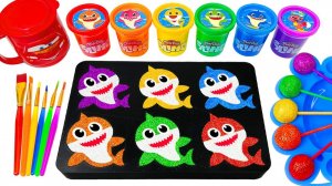 ИГРАЕМ В СЛАЙМЫ ЗАЛИВАЕМ В ФОРМЫ БЭБИ ШАРК ВИДЕО ДЛЯ ДЕТЕЙ ДЕТСКИЙ КАНАЛ ИГРАЛКИ-ЗАЛИПАЛКИ