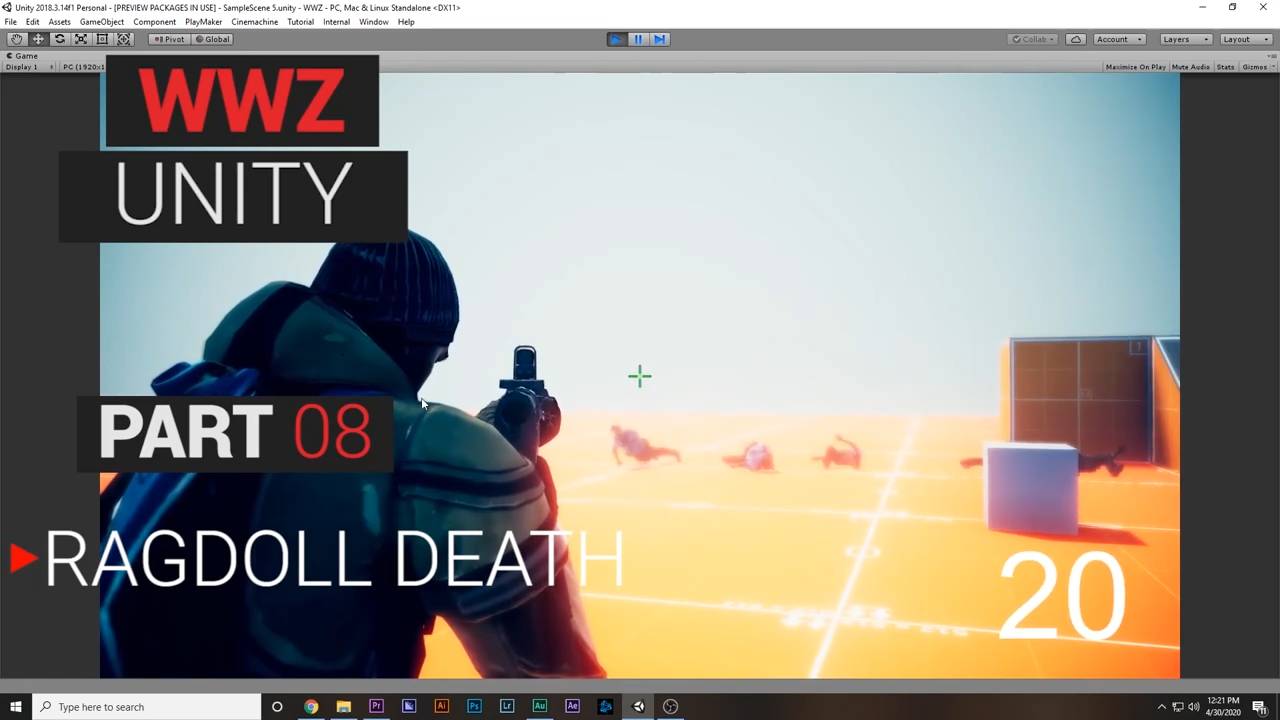 Rag-doll Death System - Making Survival-Shooter Game in Unity: PART 8 смотреть онлайн