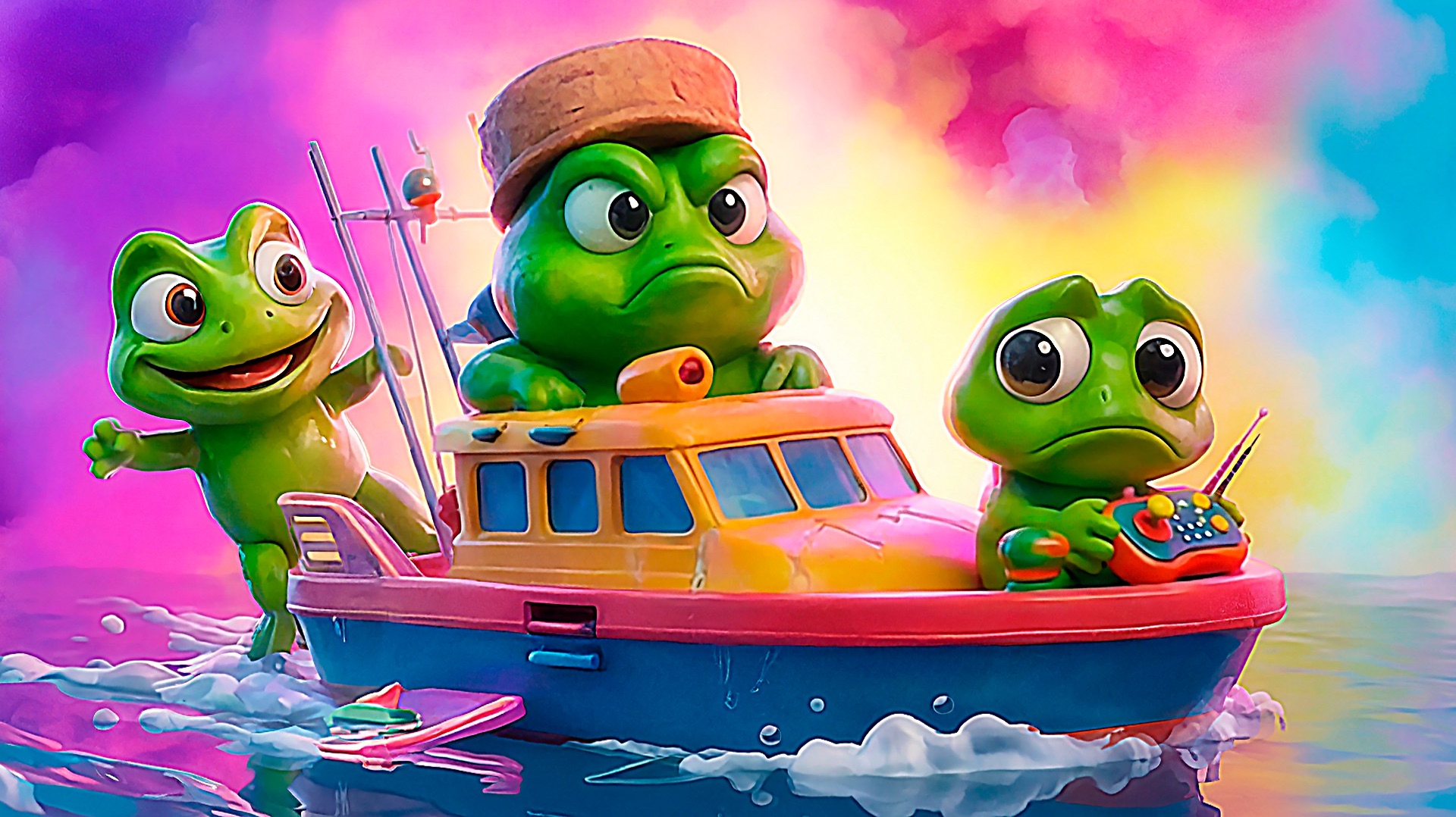 Лягушки Ква-Ква | Музыкальный мультик | Наталия Лансере смотреть онлайн