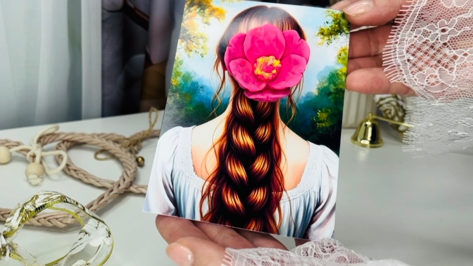 АРОМАСАШЕ-ОТКРЫТКА . « КЛЕМАТИС»