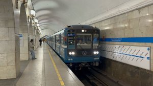 «Обкатка!» Метропоезд «Номерной» №200 на ст.м.Технологический институт, декабрь 2025 года