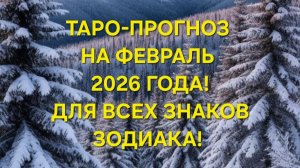 ТАРО-ПРОГНОЗ НА ФЕВРАЛЬ 2026 ГОДА! ДЛЯ ВСЕХ ЗНАКОВ ЗОДИАКА! ☃️❄️☀️