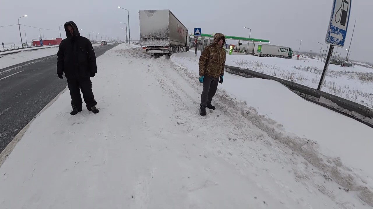 Снежный плен на сутки.