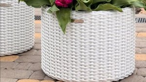 Как сделать каркас для кашпо в форме таблетки или кадушки? #ротанг #кашпо #кашпоизротанга #емкость