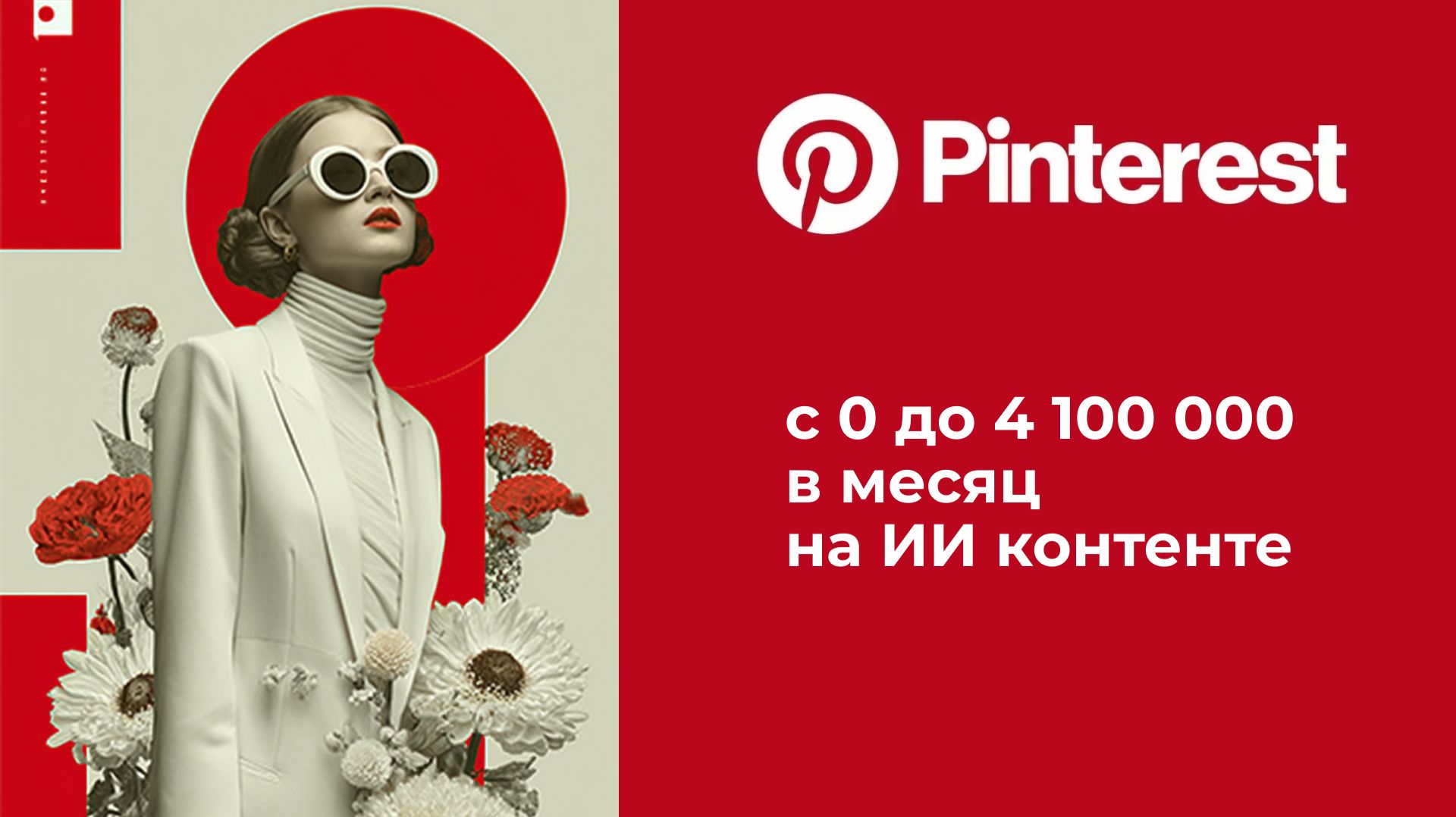 Продвижение в Pinterest. с 0 до 4 100 000 в месяц на ИИ контенте