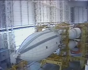 Космонавтика. Буран. Сборка ракетоносителя Энергия