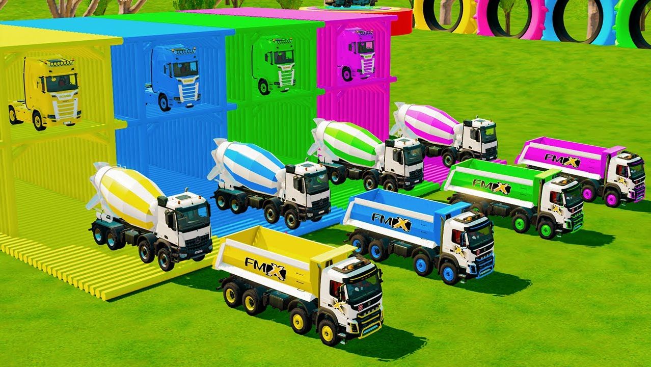 Машинки летают и прыгают! Развивающие мультики Машины помощники. Мультфильмы про машинки смотреть онлайн