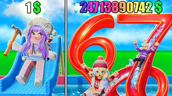 СТРОИМ СВОЙ АКВАПАРК! Roblox MY WATERPARK