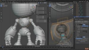Урок 7. Прорабатываем корпус и антенны робота в Blender 4.5