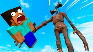 НУБ VS СИРЕНОГОЛОВЫЙ в Майнкрафте Смешная и страшная история MINECRAFT