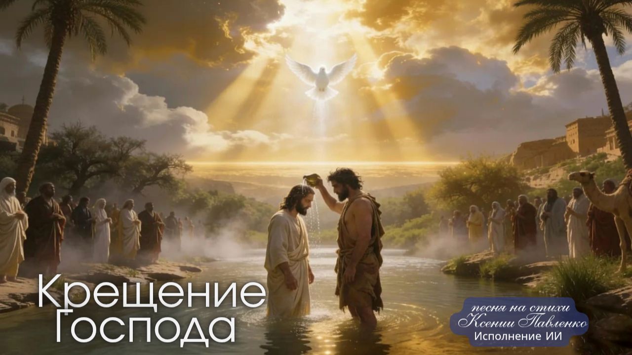 "КРЕЩЕНИЕ ГОСПОДА " песня на стихи Ксении Павленко смотреть онлайн