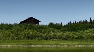 Одни в тайге. Кто-то был в избе. Ловим окуней. Ремонт избы. Часть 1.