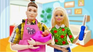 КУКЛЫ БАРБИ В СУПЕРМАРКЕТЕ МУЛЬТФИЛЬМ BARBIE and KEN DOLL video для детей