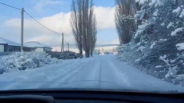 Станица Натухаевской после снегопада 16.01.26 г. смотреть онлайн