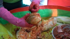 Заготовка КИМЧИ капусты жарим СВИНИНУ на огне