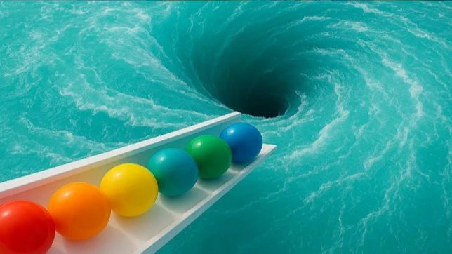 ШАРИКИ КАТЯТСЯ ПО ДЕРЕВЯШКАМ Asmr Мультик про шарики ДЕТЯМ ГОНКА Шариков