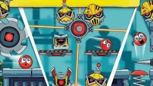 новый красный шар против чёрных квадратов битва с боссом #2 16 - 30