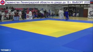 ТАТАМИ 2 Первенство Ленинградской области по дзюдо до 18 г. ВЫБОРГ 2026