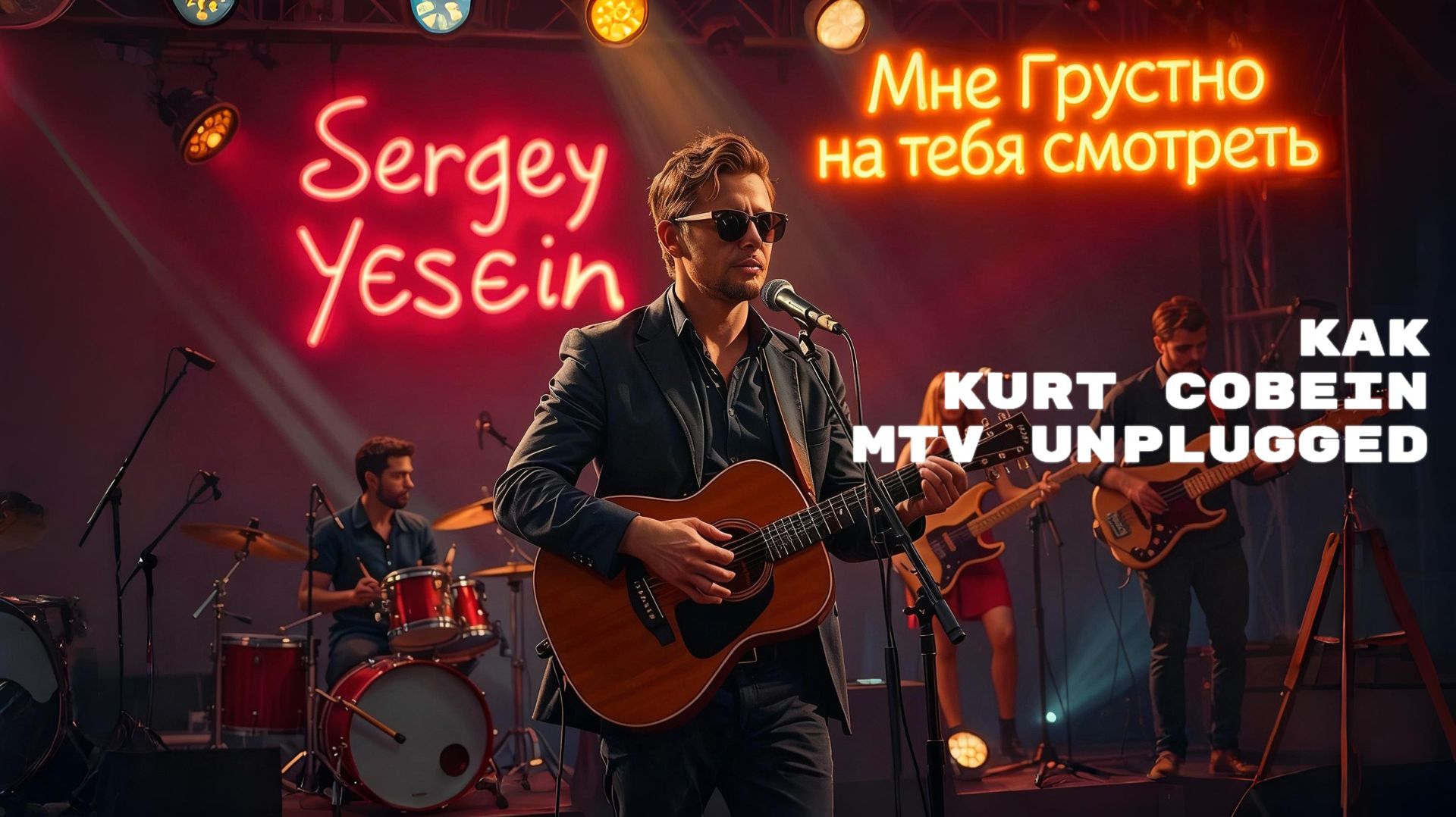 Сергей Есенин - Мне грустно на тебя смотреть (в стиле Kurt Cobein MTV Unplugged) смотреть онлайн