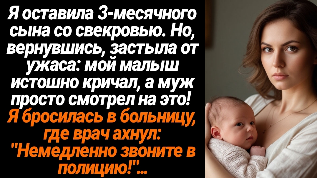 Жизненные Истории/Я оставила 3-месячного сына со свекровью. Но, вернувшись, застыла от ужаса: мой ма смотреть онлайн
