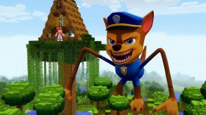 😱 Я СПРЯТАЛАСЬ в ДОМЕ на ДЕРЕВЕ от ГОНЩИКА ПОЖИРАТЕЛЯ в МАЙНКРАФТ