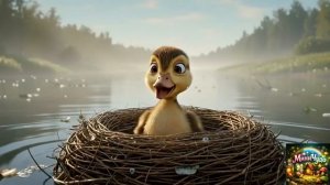 Детский мультфильм. Добрый пёсик рискую собственной жизнью, спасает утёнка