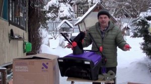 Обзор электрического снегоуборщика NEWJEL 2.3 кВт.