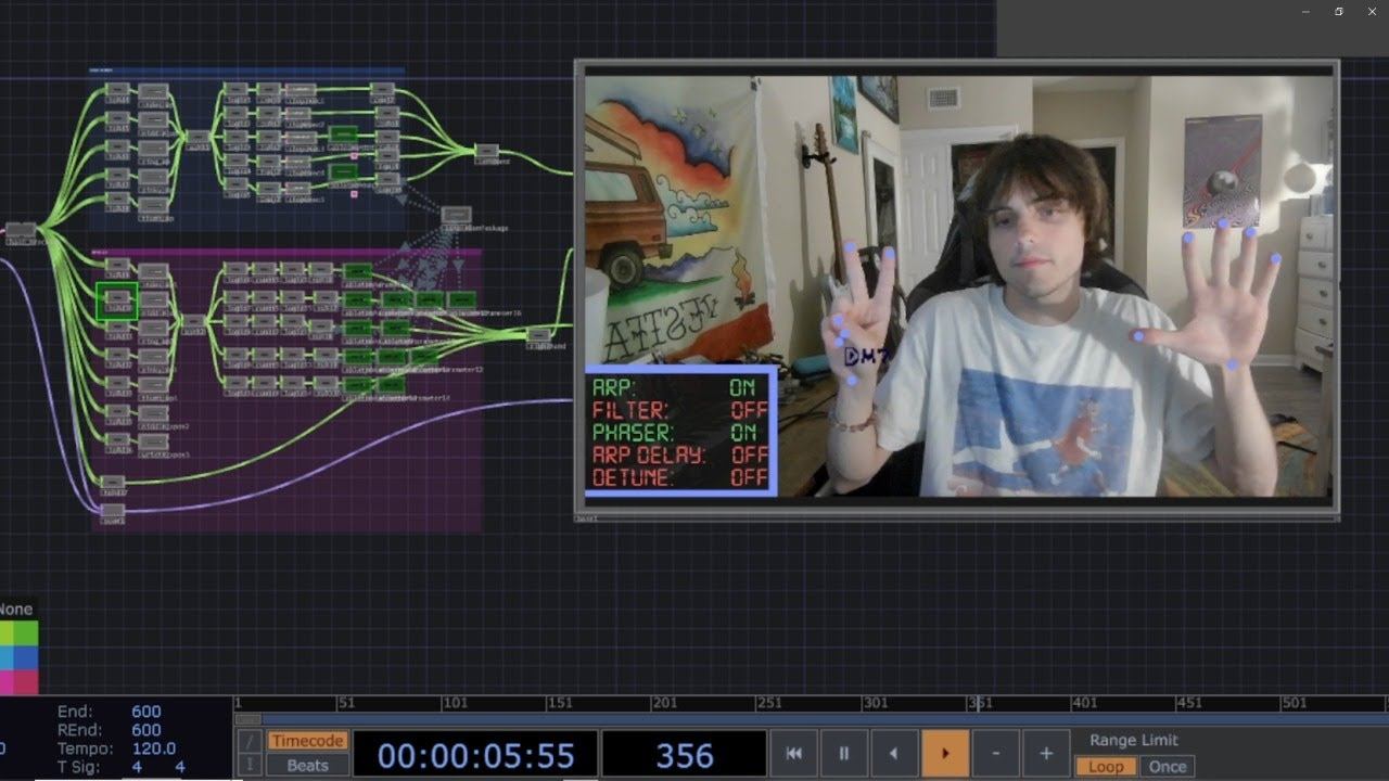 Hand Controlled Synth Using tdAbleton смотреть онлайн