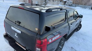 Обзор установленного кунга модели СКАТ на пикап Mitsubishi L200 6 поколения