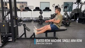 Гребная тяга (тяга горизонтального блока) одной рукой